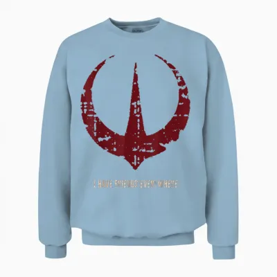Star Wars Andor I Have Friends Everywhere Quote Rebel Logo Unisex Sweatshirt - Light Blue