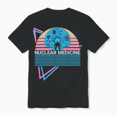 Nuclear Medicine Retro Unisex T-Shirt - Black