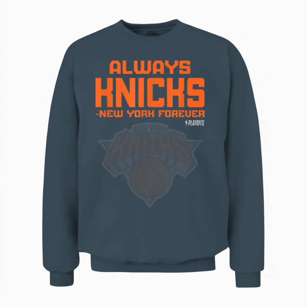 Mantra Knicks Plakat Für Die Nba 2026 Playoffs Unisex Sweatshirt in Dark Heather