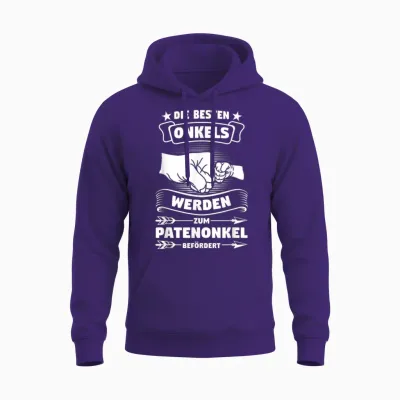 Onkel Werden Zum Patenonkel Patenonkel Onkel Unisex Hoodie - Purple