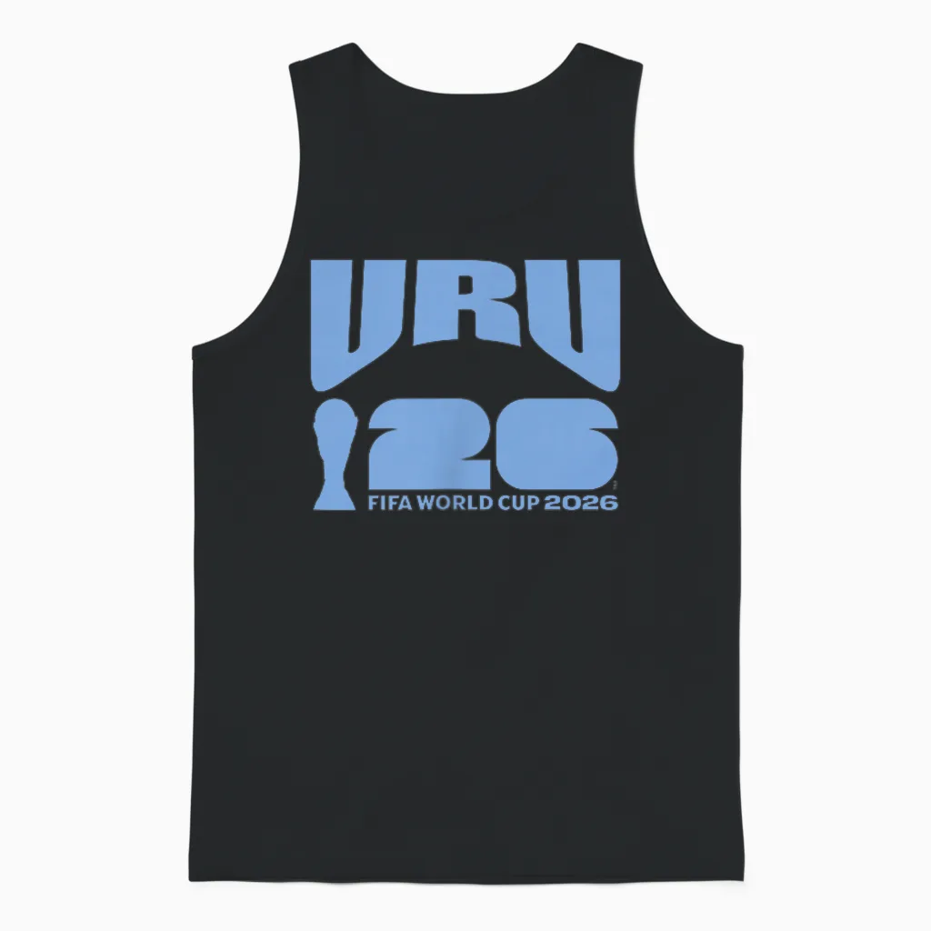 Fifa World Cup26 Uruguay Ball in Goal Unisex Tank Top in Black