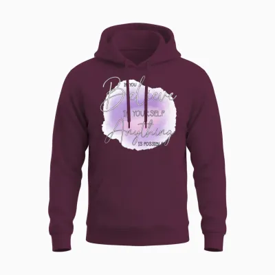Quote About Self Confidence. Unisex Hoodie - Maroon