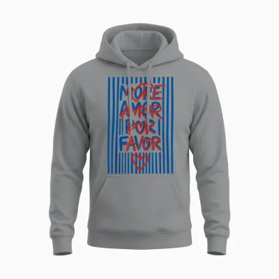More Amor Por Favor Funny Spanish Love Quote Unisex Hoodie - Sport Grey