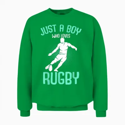 Rugby Jungen Kinder Unisex Sweatshirt - Irish Green