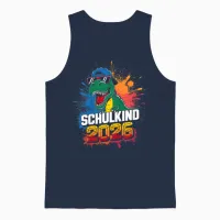 Kinder Schulkind 2026 Einschulung Erster Tag Schulstart Grundschule Unisex Tank Top in Navy - 1