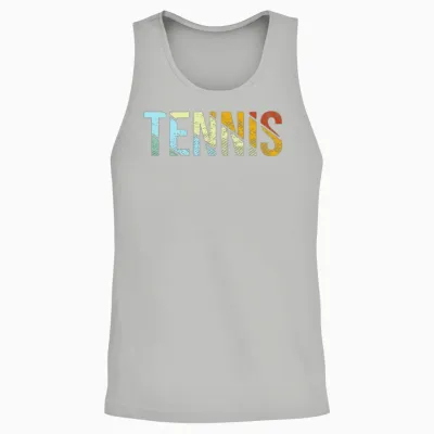 Tennis Retro Unisex Tank Top - Ash
