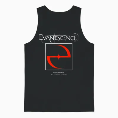 Evanescence 2026 World Tour Paris Unisex Tank Top - Black