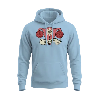 Grow a Pair Funny Uterus Unisex Hoodie - Light Blue