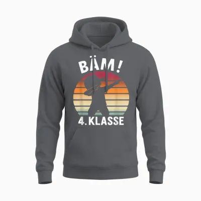 Bäm 4. Klasse 4 Vierte Klasse 2026 Unisex Hoodie - Charcoal
