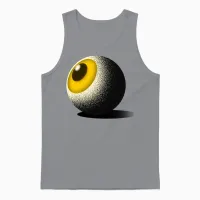 Eyeball - Retro Vintage Distressed Unisex Tank Top - Sport Grey – 1