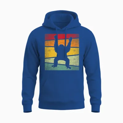 Orang Utan Retro Unisex Hoodie - Royal
