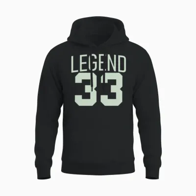 Legend 33 Unisex Hoodie - Black