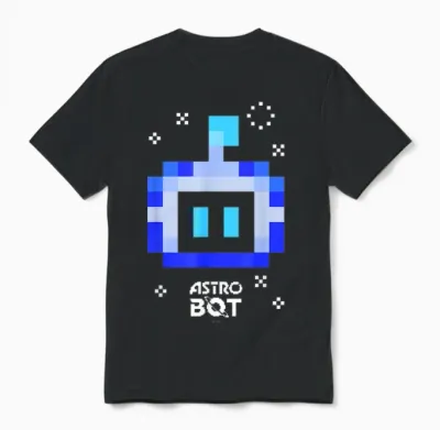 Astro Bot Rescue Mission Astro Bot Portrait Video Game Unisex T-Shirt - Black