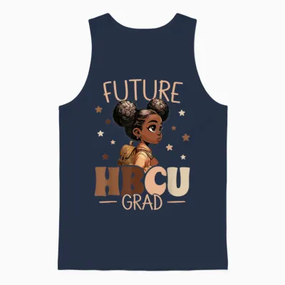 Future Hbcu Grad Black Girl Graduation Hbcu Unisex Tank Top - Navy