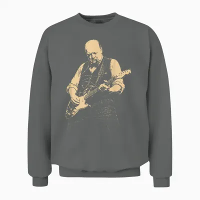 Winston Churchill Guitare Vintage Unisex Sweatshirt - Graphite Heather