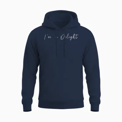 I'm a Delight Funny Unisex Hoodie - Navy