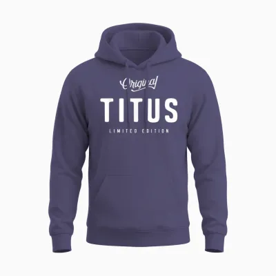 Original Titus Lustiger Name Titus Unisex Hoodie - Heather Sport Dark Navy