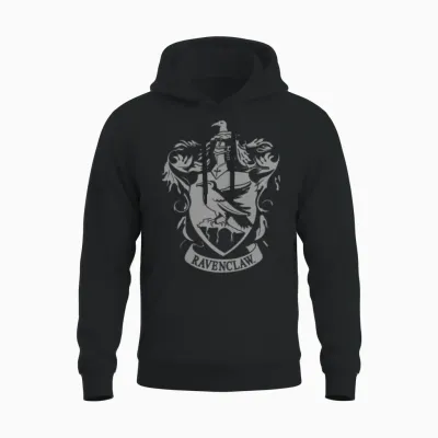 Harry Potter Ravenclaw Coat of Arms Unisex Hoodie - Black
