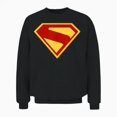 Superman (2025 Movie) S-Shield Unisex Sweatshirt - Black