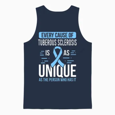 Tuberous Sclerosis Complex Tsc Month Day Warrior Unisex Tank Top - Navy