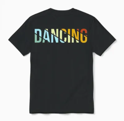 Dancing Retro Unisex T-Shirt - Black