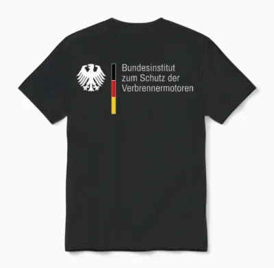 Bundesinstitut Zum Schutz Der Verbrennermotoren Unisex T-Shirt - Black