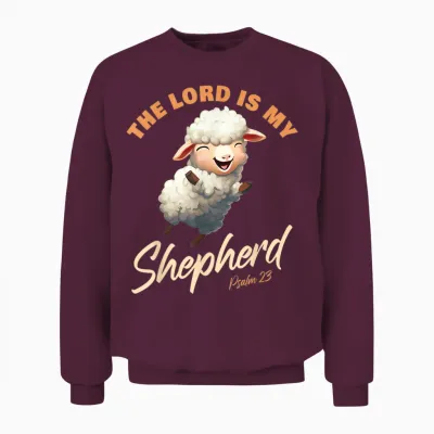 Der Herr Ist Mein Hirte – Psalmen 23 Christlicher Glaube Vers Unisex Sweatshirt - Maroon