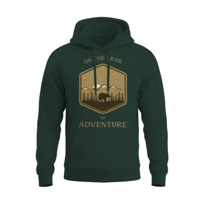 Hiking: on the Trail of Adventure Unisex Hoodie - Forest