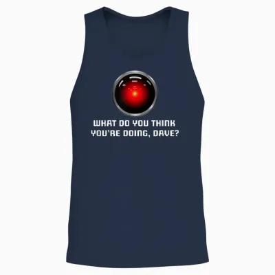Hal 9000 Vintage Künstliche Intelligenz Unisex Tank Top - Navy