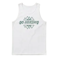 Take a Hike, Hiking Lover, Adventure, Nature. Unisex Tank Top - White – 1