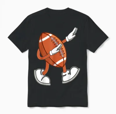 Lustige American Football Bekleidung Und Geschenke - Dabbing Football Dab - Unisex-Erwachsene, Unisex-Kinder - Schwarz - S - Kurzarm - Unisex T-Shirt - Black