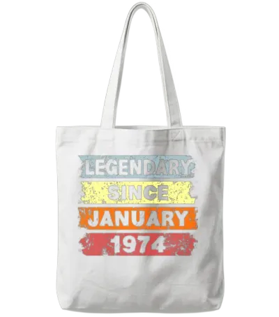 Legendary Since January 1974 - Present Tote Bags - White