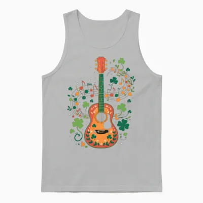 Shamrock Sounds – Irish Music Celebration Unisex Tank Top - Ash