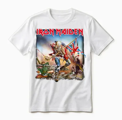 Iron Maiden - the Trooper Unisex T-Shirt - White