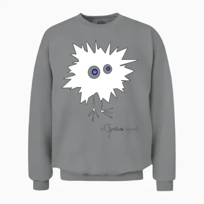 Woolly Beastie Flashed - Bestiolus Fulguratus Unisex Sweatshirt - Sport Grey
