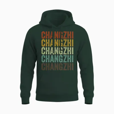 Changzhi China Retro Vintage Unisex Hoodie - Forest