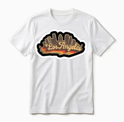 Retro Los Angeles Unisex T-Shirt - White