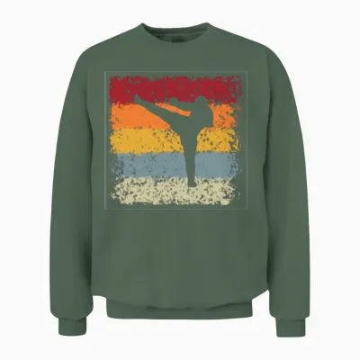 Mma Retro Unisex Sweatshirt - Military Green