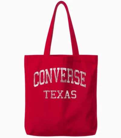 Converse Texas Tx Sportdesign Im Vintage-Stil Tote Bags - Red