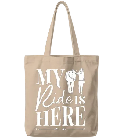 Rodeo, Western Horse Back Riding, Horse Lover Tote Bags - Natural