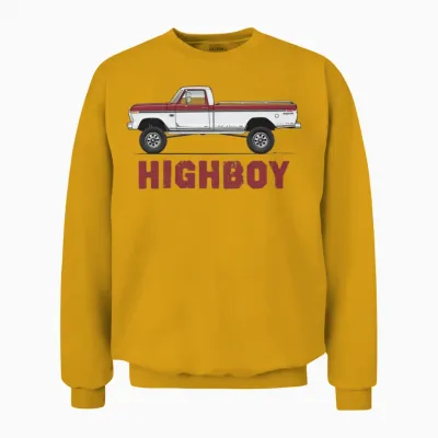 Higboy Royal Maroon Unisex Sweatshirt - Gold