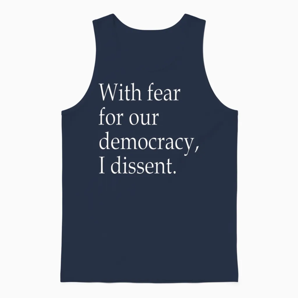 I Dissent Unisex Tank Top in Navy