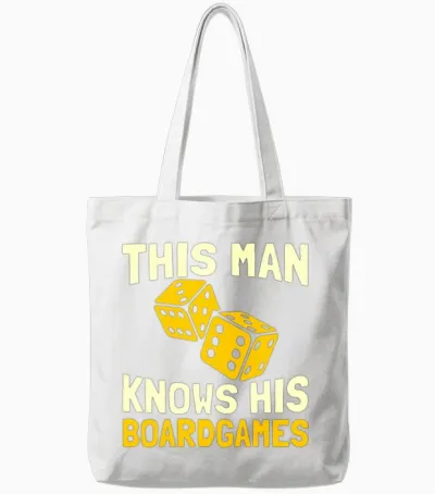 Board Games Tote Bags - White