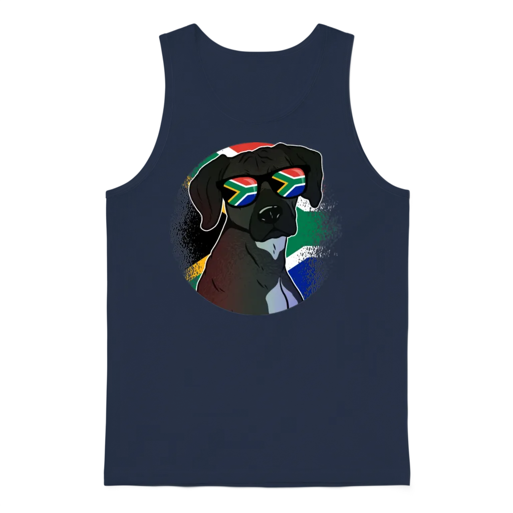 South Africa Unisex Tank Top - Navy