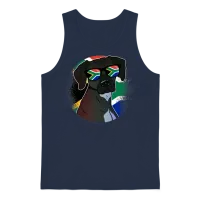 South Africa Unisex Tank Top - Navy – 1