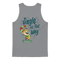 Funny Christmas Elf Unisex Tank Top - Sport Grey – 1
