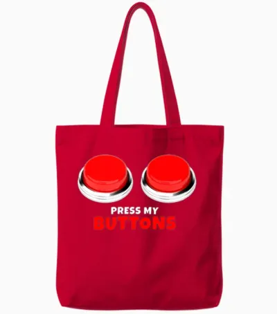Press My Buttons Swingers Gifts | Pineapple Swingi Tote Bags - Red