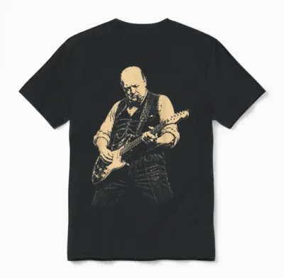 Winston Churchill Guitare Vintage Unisex T-Shirt - Black