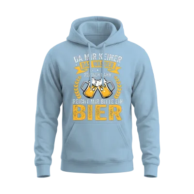 Funny Beer Saying, Party Concert Festival Unisex Hoodie - Light Blue