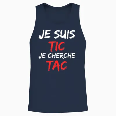 Je Suis Tic Je Cherche Tac - Déguisement Duo Unisex Tank Top - Navy